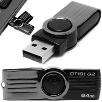 USB Flash 64GB флешка Kingston DataTraveler DT101 G2 флеш-накопичувач, карта пам'яті, USB-накопичувач для зберігання документів, фото та відео 64Гб