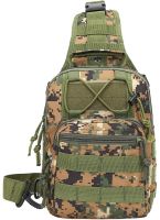 Tactical Shoulder Bag for 6L A74 Camouflage Dark Single-strap Waterproof Men's Military Chest Bag Army Chest