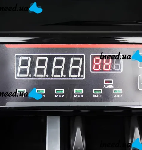 Bill Counter MG-5800 counting machine for counting and checking banknotes with ultraviolet and magnetic currency detector, banknote counter with filling machine