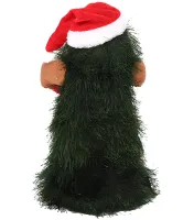 Dancing Xmas Tree ET02 interactive Christmas tree 17x10 cm rotating musical Christmas tree with hat on batteries