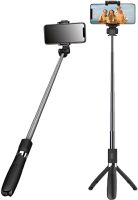 Selfie Stick Tripod Selfie Stick L01 70cm Telescopic Tripod for Selfie, Monopod Tripod with Holder for Phone with Bluetooth Remote Control L-01