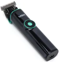 VGR V-671 cordless cordless hair clipper, men's trimmer on beard and mustache stand with interchangeable USB attachments