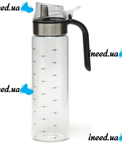 Дозатор для рослинної олії An Rui Oil Bottle YH-033 550 мл скляна пляшка для оцту, кухонний диспенсер для зберігання рідких продуктів