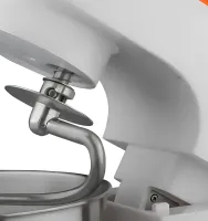Kitchen planetary mixer Bitek BT-6611 with metal bowl 4 liters and attachments, stationary tabletop dough kneader 3000 watts