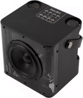 Rechargeable Karaoke Speaker Peterhot A99 Acoustic Bluetooth System with Two Wireless Microphones and RGB Color Music USB microSD CL-227