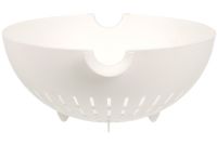 Подвійний друшляк з мискою Mesh Strainer Drain Basket JM-615 2 в 1 зливна миска-друшляк з ситом, пластиковий Ківш для миття фруктів і овочів Зелений