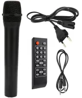 Аккумуляторная колонка караоке Su-Kam BT-100D 500W USB AUX SD портативная акустическая Bluetooth система с беспроводным микрофоном 12V/220V Черная