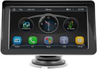 Автомобільний сенсорний монітор Carplay CJ-PTC208 7 " портативний екран на присоску 1024х600 дисплей на лобове скло в машину CarPlay IOS Android