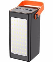Portable Power Bank HOCO J107 90000 mAh 22.5W Flashlight External Battery Charger HOCO 4USB 1TYPE-C POVBANK 4USB 1TYPE-C for charging Black