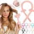 Satin soft Reclaire curlers for self-styling with elastic bands and a hairpin, a soft ribbon for cold curling, a kerlik headband for curls