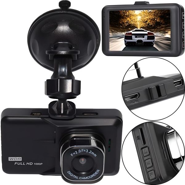 Автомобильный видеорегистратор Vihicle blackbox DVR 626 Full HD 1080P с HDMI выходом, Авторегистратор 2.7 дюйма с детектором движения Черный