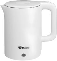 Electric kettle Domotec MS-5028 1.8 liter tabletop disk electric kettle Domotec 1500W with operation indicator and auto unplugging White