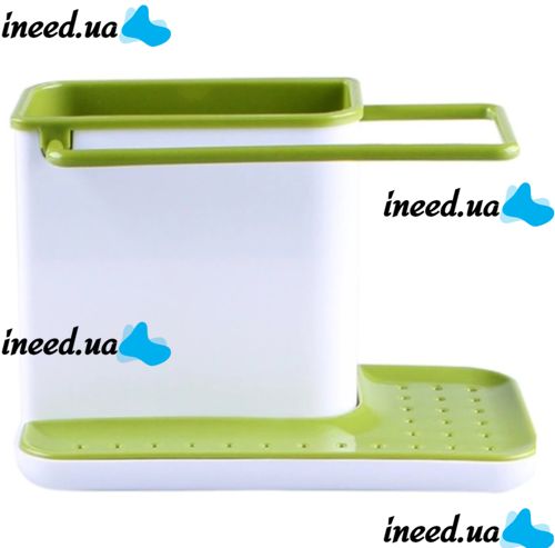 Кухонний органайзер для мийних засобів на раковину Kitchen Shelf Sink Tidy 3 в 1, Універсальний органайзер для кухонного приладдя на мийку