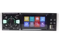 Car stereo 1DIN Pioneer 4051AI with 4.1" inch display and remote control, Pioneer Car Player with phone holder MP3 USB SD Bluetooth Black