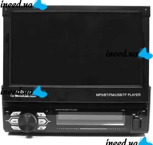 Car Radio with Retractable Screen 7" Bluetooth Car Stereo SWM 9601G 1DIN Car Radio MP5 FM/AM with Monitor and Rear View Camera 9612G
