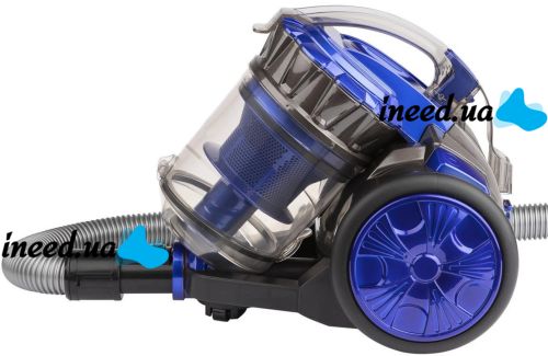 Domotec MS-4407 3.5L 4600W electric bulb vacuum cleaner without bag c turbo brush Blue