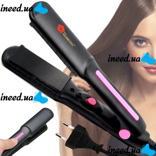 Iron Straightener for Hair Alignment Domotec MS-4905 30W Curling iron for styling and Straightening with Fast Heater Ceramic device forceps 