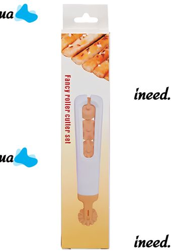 Roller Cutter Cutter Set Kitchen Pastry Knife Dough Wheel with Replaceable Discs 15.7cm Divider Cutter for Noodles, Pizza and Dough White
