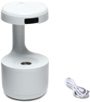 Антигравітаційний зволожувач повітря Anti Gravity Humidifier 800 мл портативний крапельний міні дифузор зі зворотним потоком і підсвічуванням Білий