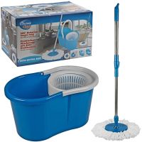 Комплект швабра с самоотжимом и ведром Magic Mop 360 (Меджик Моп) телескопическая швабра с Spin Mop с насадкой из микрофибры Easy Mop 360, Rotary Mop