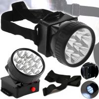 Налобний ліхтар на голову Bright Light Lamp 1396 7 LED ламп з кріпленням гумкою на лоб, портативний світлодіодний ліхтарик на батарейках 100LM Чорний