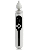 Детский аккумуляторный назальный аспиратор Baby Nasal Aspirator NS-D1004 электрический соплеотсос для носа с насадками и встроенной музыкой от USB