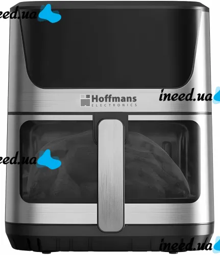 Аэрогриль мультипечь Hoffmans HM-791 8 л 2000W сенсорная безмаслянная аэрофритюрница на 2 тэна с LED дисплеем, таймером и регулировкой температуры
