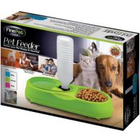 Миска для собак і котів Pet Feeder з поїлкою 2 в 1, автоматична Пластикова годівниця для домашніх тварин c дозатором, диспенсером для води