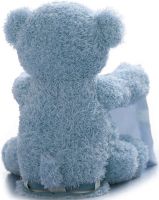 М'яка дитяча іграшка Peekaboo Bear Плюшевий ведмедик 33 см музичний інтерактивний грає в хованки говорить ведмідь від 6 місяців Пікабу Блакитний