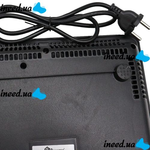 Індукційна сенсорна електроплита Domotec MS-5833 на 1 конфорку 2000W портативна настільна електрична плита з дисплеєм таймером MS5833 Чорна