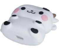 Захисний протиударний чохол Case 3D Cute Cow корівка для навушників Apple AirPods Pro 1, 2 силіконовий кейс Корівка з повним захистом і карабіном