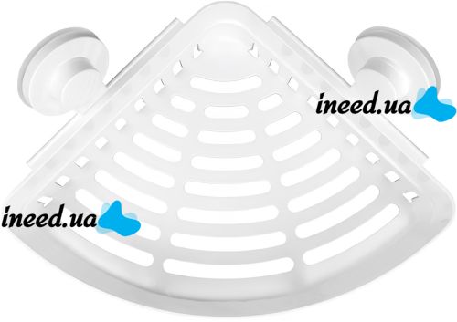 Настенная угловая полка для ванной Taili Suckerstorage Rack AW557 пластиковый подвесной органайзер с крючками для хранения на стену душевой на присосках