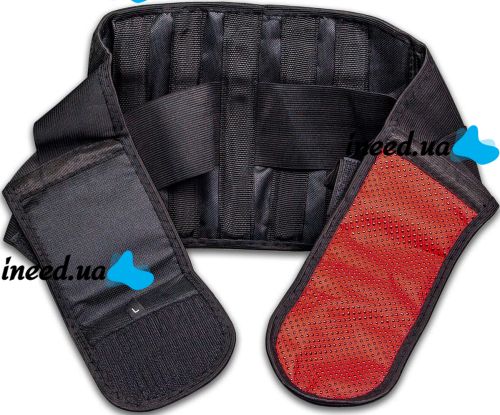Согревающий пояс для спины Lumbar Brace NY-16 турмалиновый лечебно-согревающий эластичный бандаж для поддержки поясницы с подогревом на липучке
