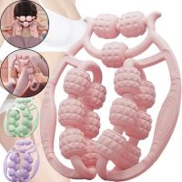 Кольцевой роликовый массажер Spirill massager AND526 для глубокого массажа тканей и мышц для шеи 15 колес, Антицеллюлитный ручной ролик для тела