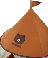 Bear Play Tent Bear Play Tent with flag and window, Bear Play Tent 110x110x130 cm for home and outdoors with bag for children