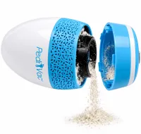 Pedi Vac R1-4921 Electric Foot File: Rechargeable Pumice Grinder for Cleaning Heels and Removing Calluses, with a USB-Powered Vacuum Cleaner