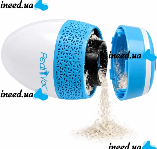 Pedi Vac R1-4921 Electric Foot File: Rechargeable Pumice Grinder for Cleaning Heels and Removing Calluses, with a USB-Powered Vacuum Cleaner