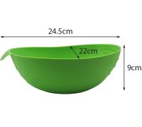 Силіконова миска для випічки Silicone Cooking Pocket 24.5 * 22 см миска-форма, конверт для запікання і готування, кругла форма для кухні Зелена