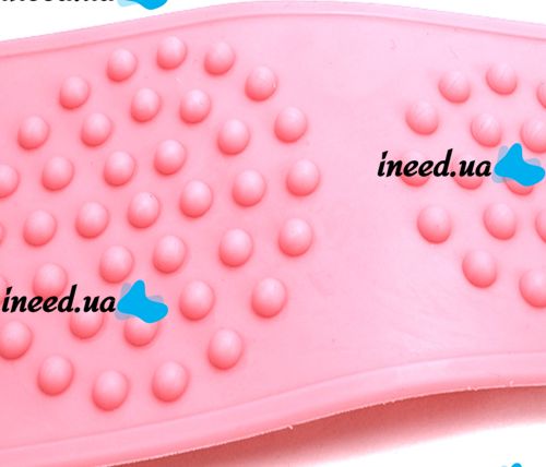 Silicone Double-Sided Body Scrubber, 70 cm, Body Scrubber and Massager, Shower and Bath Massage Brush with Handles, Silica Gel Bath Brush