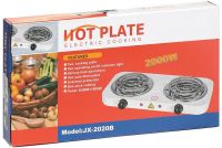 Настільна двоконфорочна електроплита Hot Plate Electric Cooking JX-2020b спіральна плита на 2 конфорки 5 режимів 2000W з термостатом індикатором
