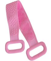 Silicone Double-Sided Body Scrubber, 70 cm, Body Scrubber and Massager, Shower and Bath Massage Brush with Handles, Silica Gel Bath Brush