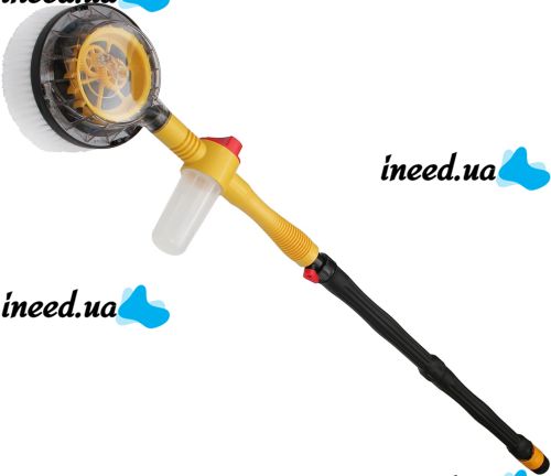 Обертається насадка для шланга Water Blast Cleaner Roto Brush MC - 1065 комплект для миття та чищення з щіткою з мікрофібри і резервуаром для авто