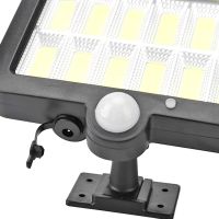 Подвесной уличный фонарь Solar light BK-128-6 COB на солнечной батарее с датчиком движения и пультом ДУ, водонепроницаемый настенный светильник