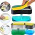 Кухонный диспенсер для губки Soap Pump Sponge Caddy, Нажимной дозатор для жидкого мыла с подставкой, Органайзер для мочалок с мыльницей