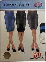 Skinny Denim Skirt Shape Skirt TV-352 for Waist Correction with High Rise Trim N Slim Women's Shapewear Skirt