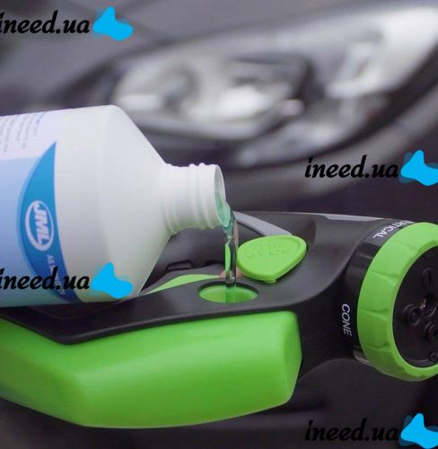 Universal Spray Gun Spray Water Gun 4in1, Nozzle spray gun on a hose with a compartment for foam and detergents, Water cannon for a car