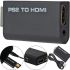 Компонентный переходник конвертер PS2 PS3 to HDMI G300 для игровой приставки Sony Playstation, видео и аудио адаптер для игровых приставок Черный
