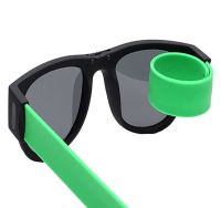 Гнучкі сонцезахисні окуляри браслет Clix Out Sunglasses для чоловіків і жінок, спортивні окуляри-браслет трансформер з гнучкими дужками, зелені