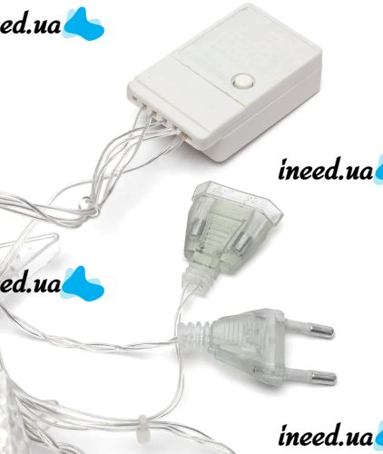 Внутренняя цветная гирлянда занавес Луна Звезды Star Moon Style 2.5Х1 м 138 LED диодов M, светодиодная RGB гирлянда-занавес на окно 2.5мх1м 220V