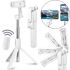 Wireless Monopod Tripod for Phone Selfie Stick R1 Portable Selfie Stick on Tripod with Bluetooth Remote Tripod for Android, IOS with Bluetooth